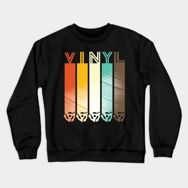 Vintage Vinyl Crewneck Sweatshirt by Vector Deluxe